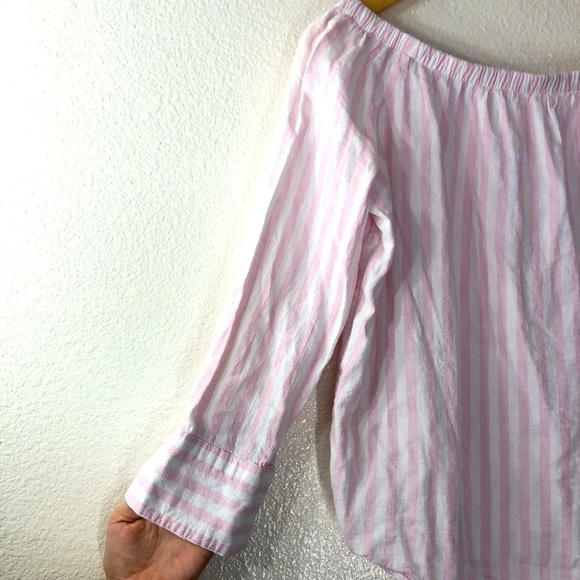 Levi’s Pink and White Striped Off Shoulder Top - Picture 4 of 7